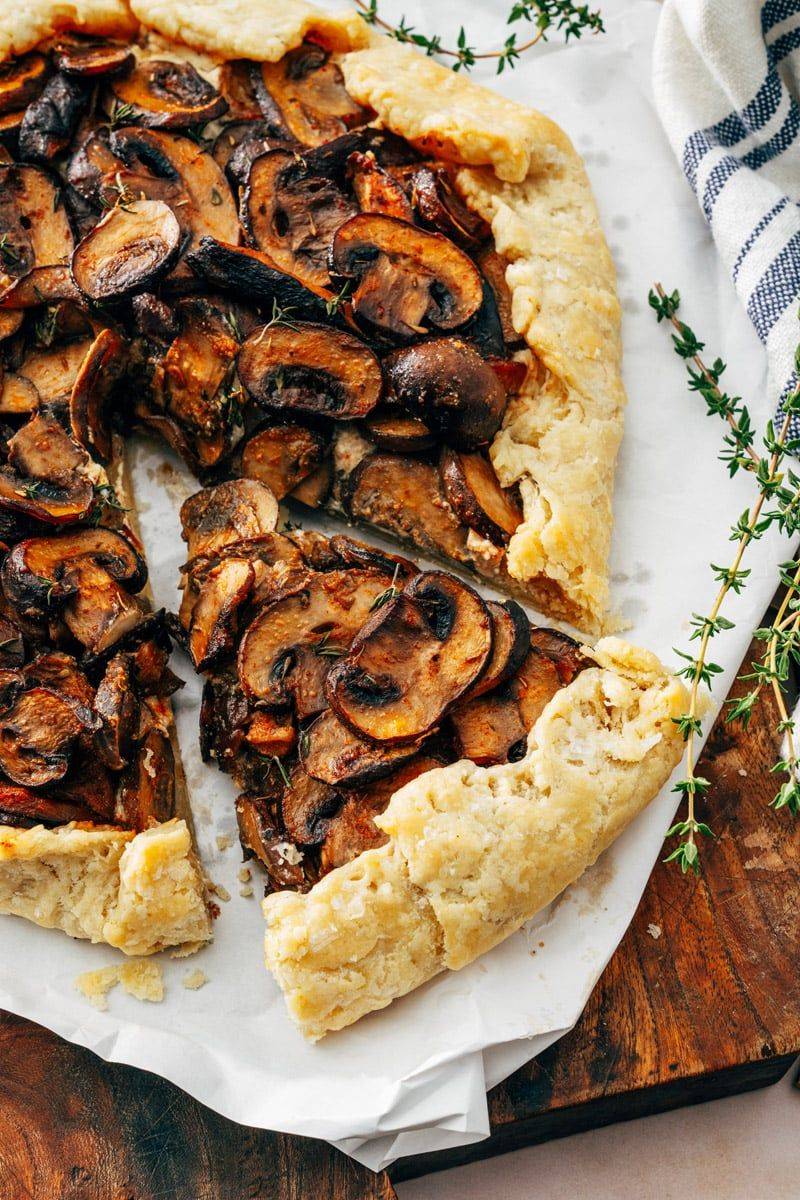 Savory Breakfast Galette With Mushrooms