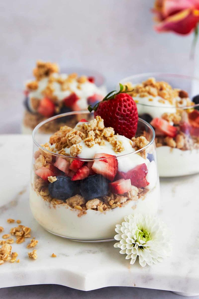 Yogurt Parfaits With Fruit And Granola