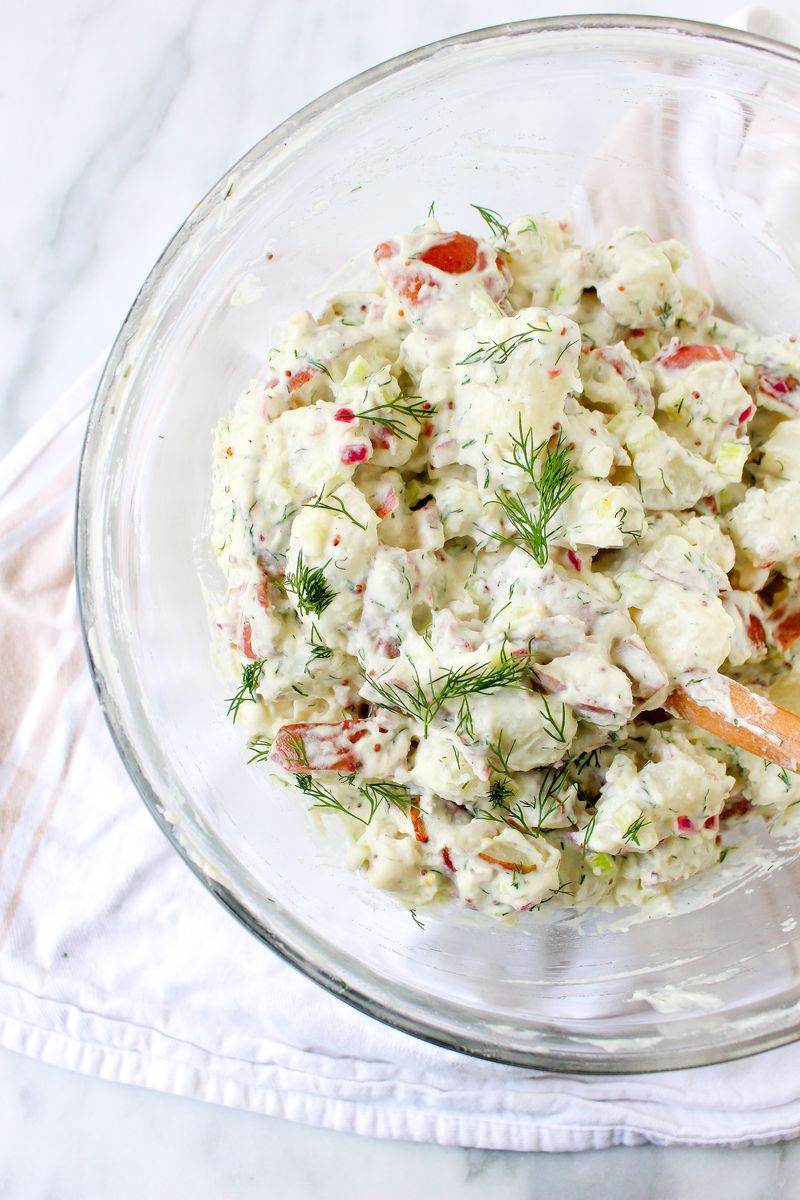 Dill And Mustard Potato-Pasta Mashup Salad