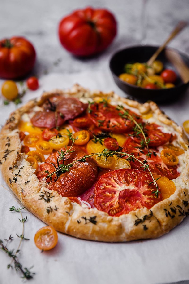 Tomato Galette With Fresh Thyme