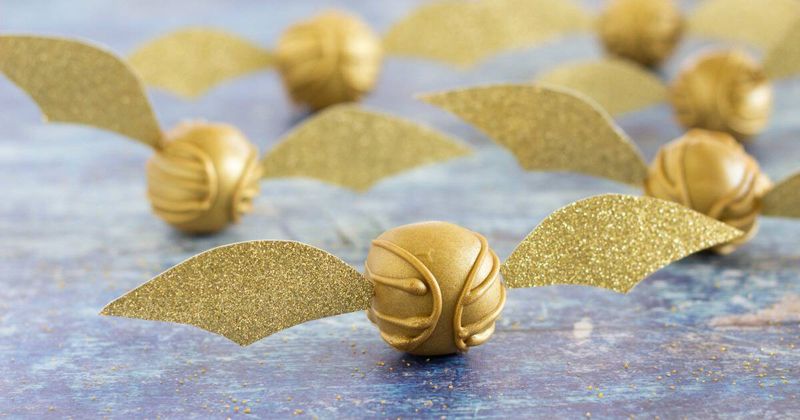 Golden Snitch Cheese Balls