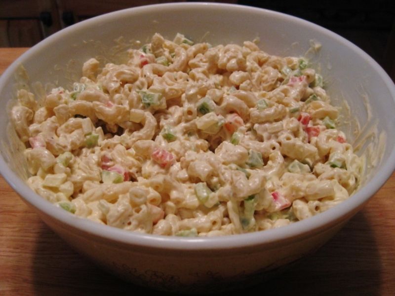 Mayonnaise-Drenched Pasta Salad