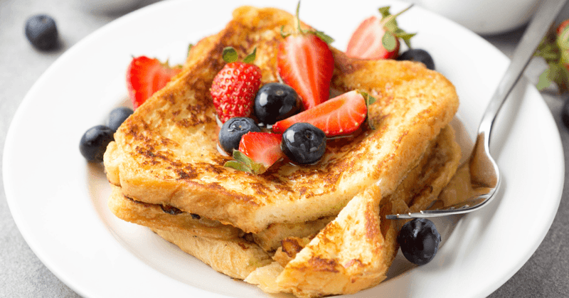 French Toast With Fruit Topping