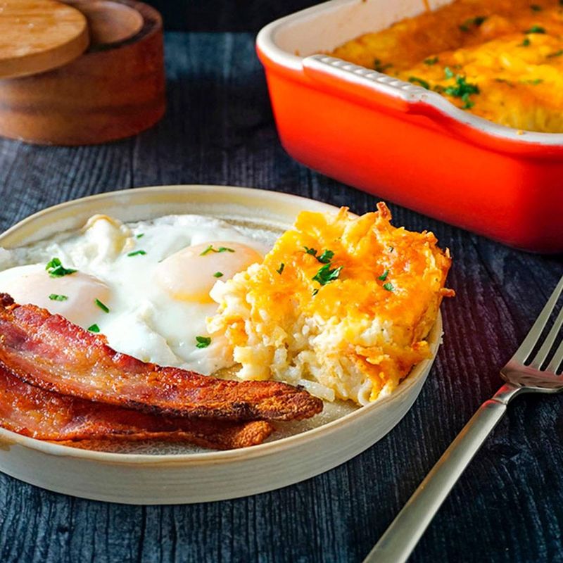 Hashbrown Casserole With Eggs And Bacon