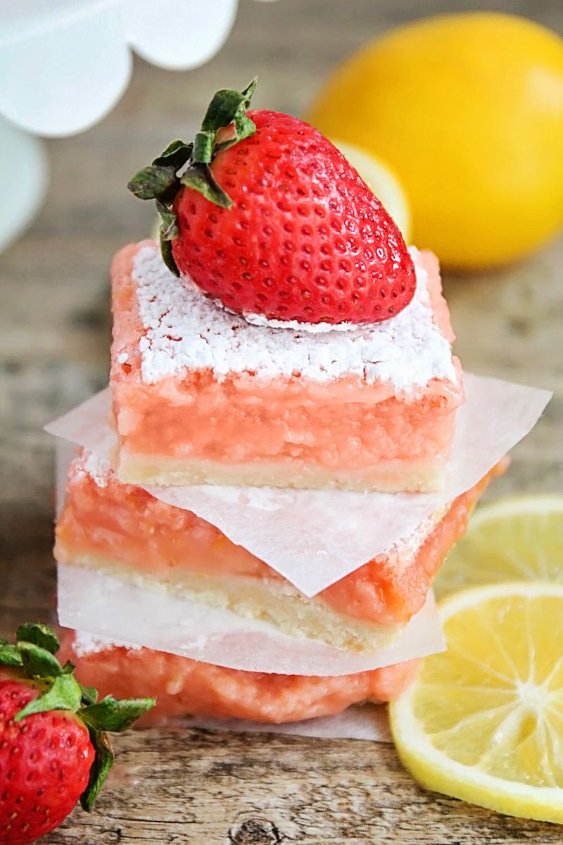 Strawberry Lemonade Bars