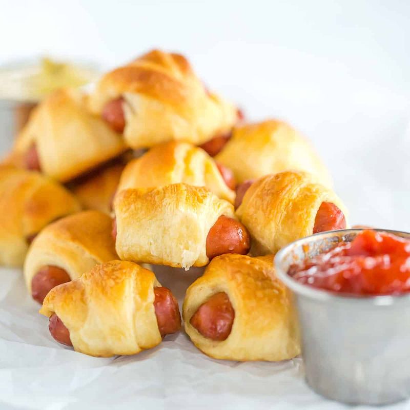 Hot Dog-Stuffed Crescent Rolls
