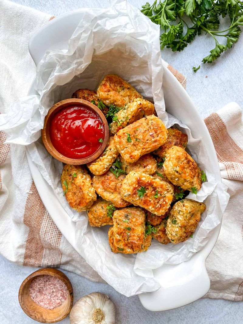 Cheesy Cauliflower Tots
