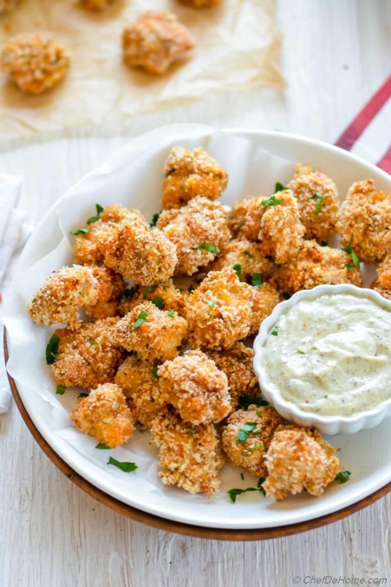 Popcorn Chicken With Dipping Sauce