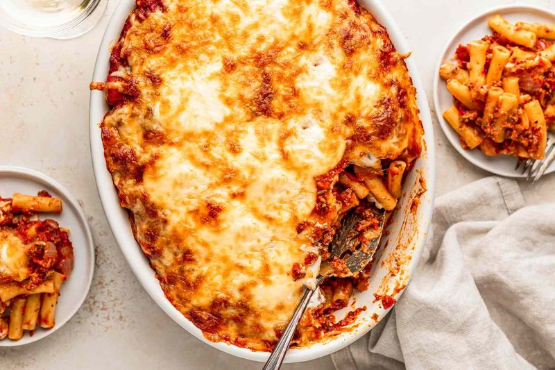 Baked Ziti With Cottage Cheese