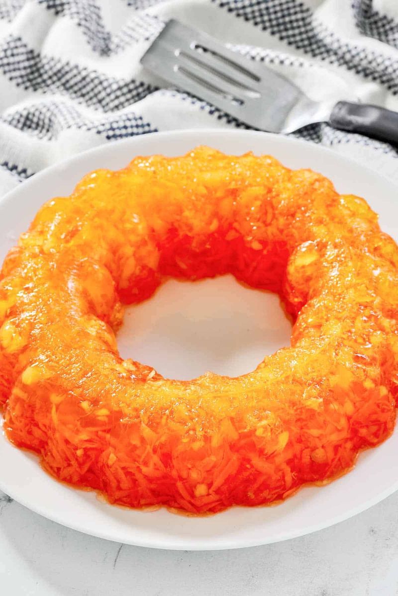 Jell-O Salad With Shredded Carrots