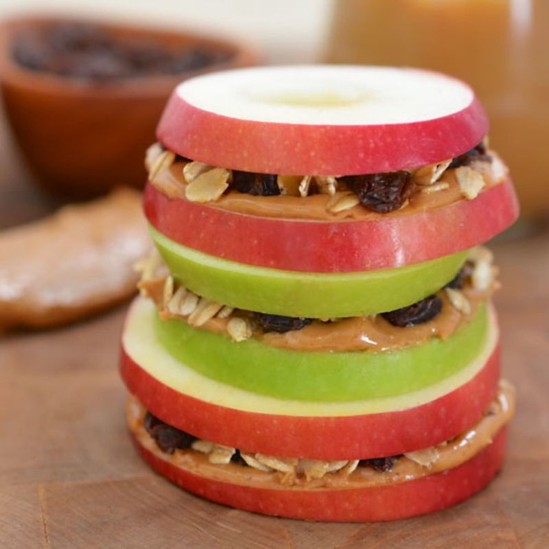 Apple Sandwiches With Nut Butter