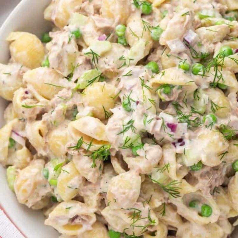 Tuna Pasta Salad With Celery And Dill