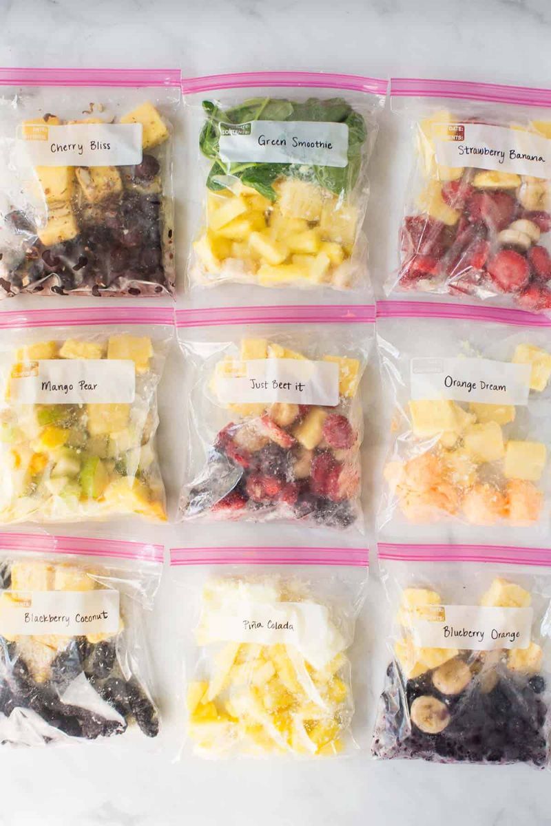 Freeze Smoothie Packs Ahead Of Time