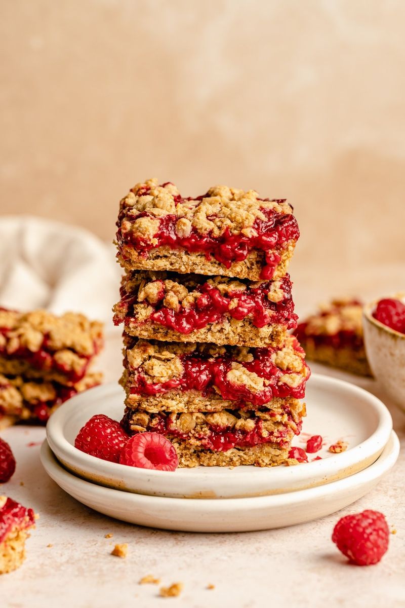 Raspberry Jam Crumble Bars