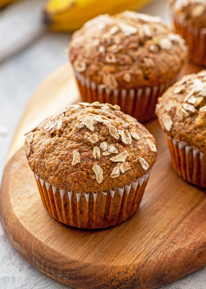 Homemade Banana Oat Muffins