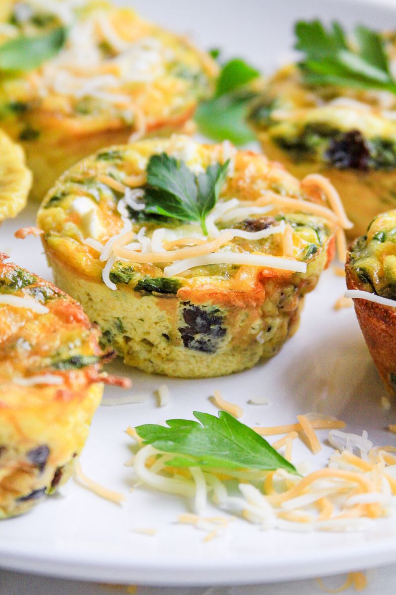 Mini Frittatas With Spinach And Feta