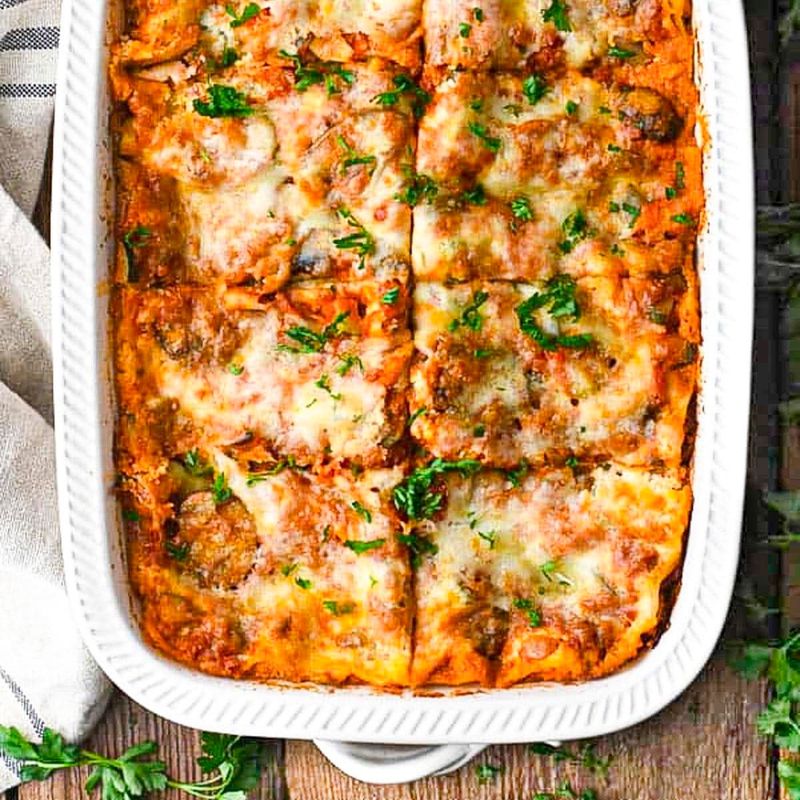 Homemade Lasagna Squares