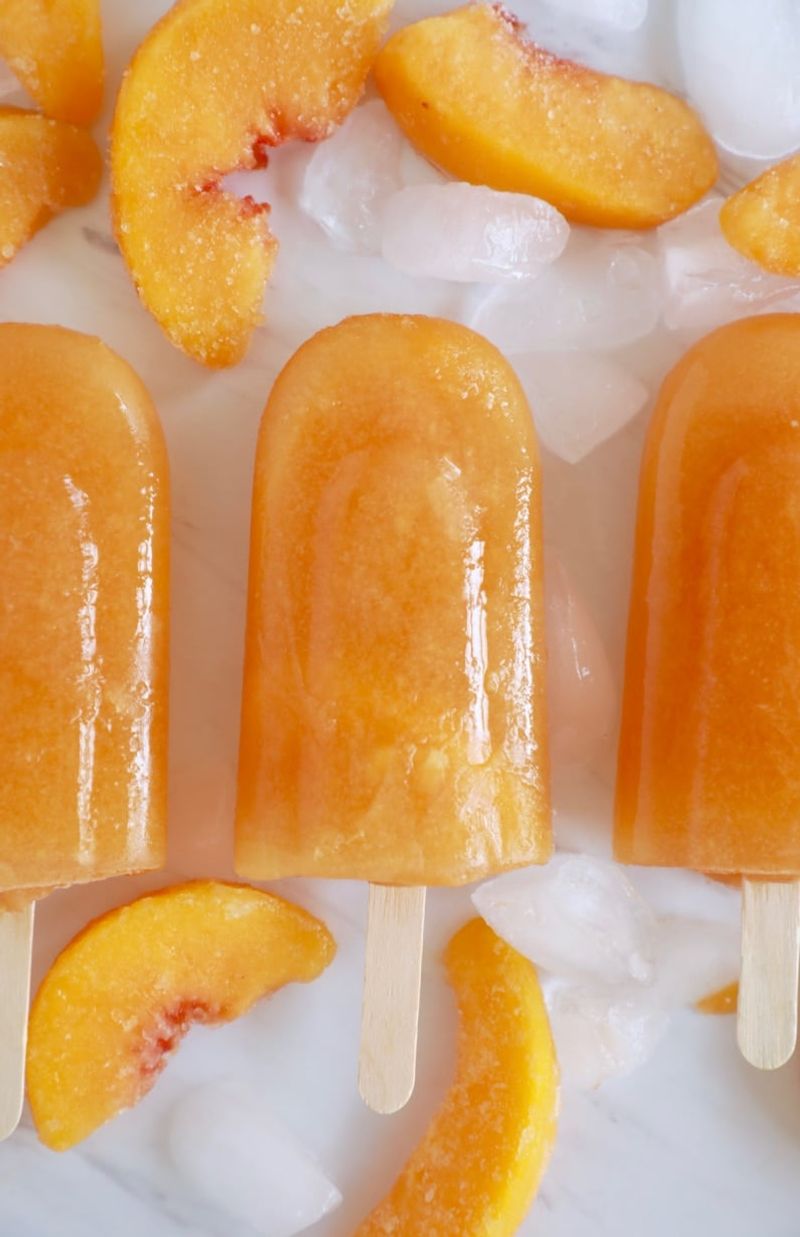 Peach Iced Tea Popsicles