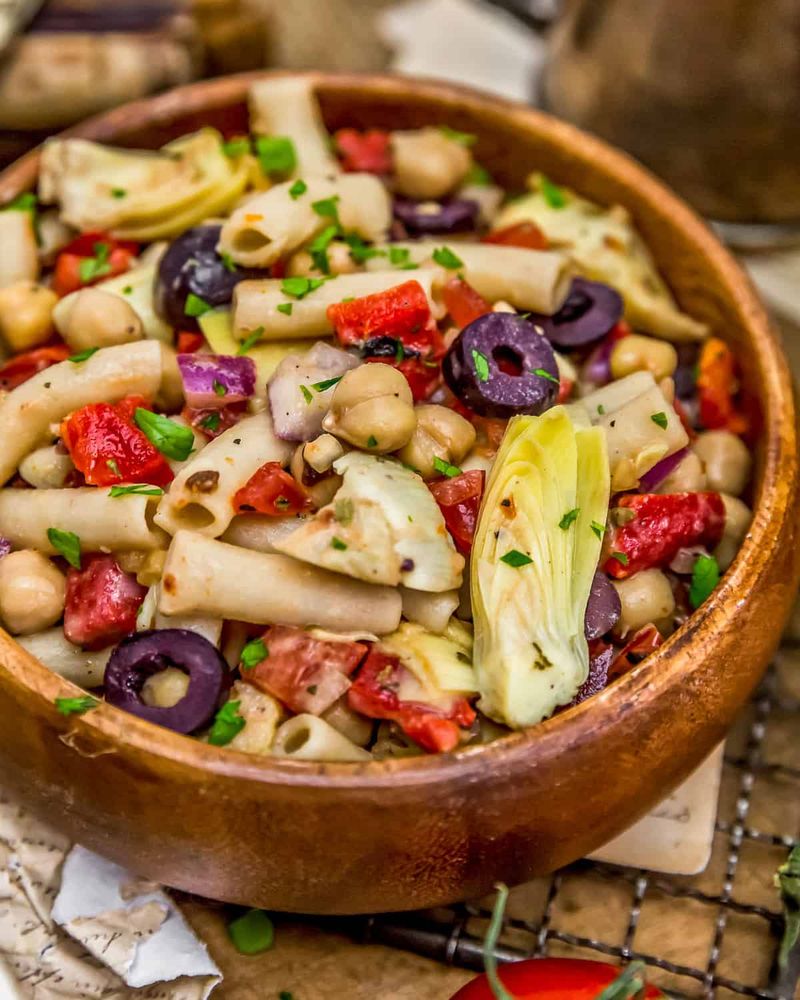 Mediterranean Pasta Salad With Artichokes And Herbs