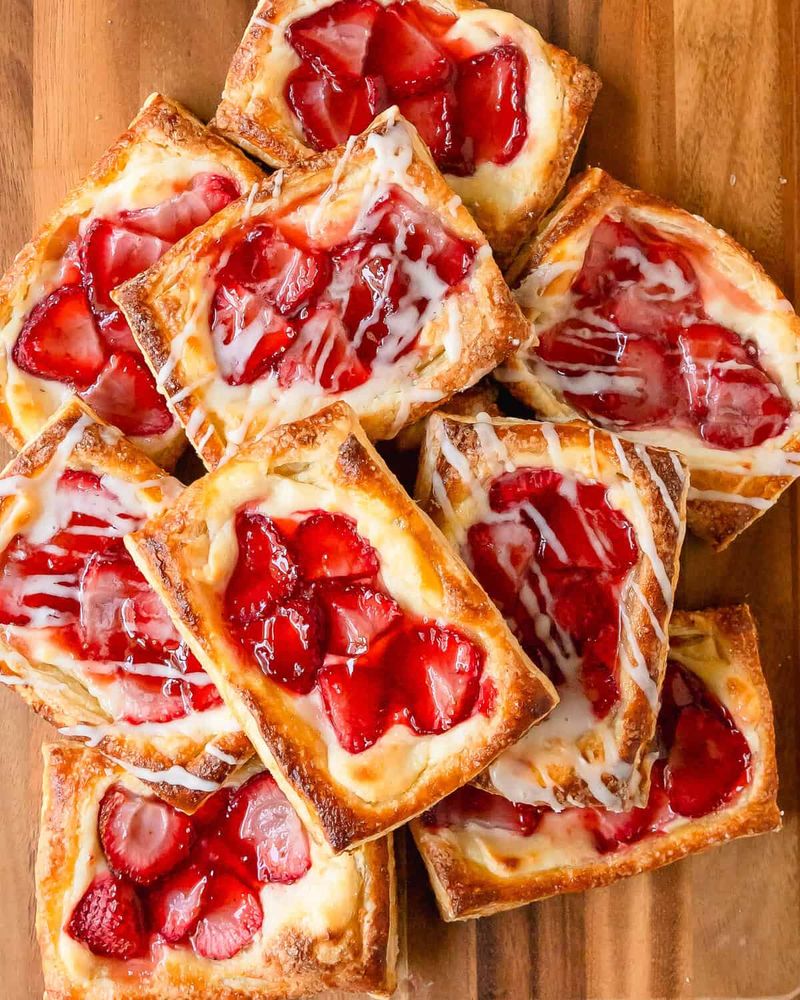 Strawberry Cream Cheese Danishes