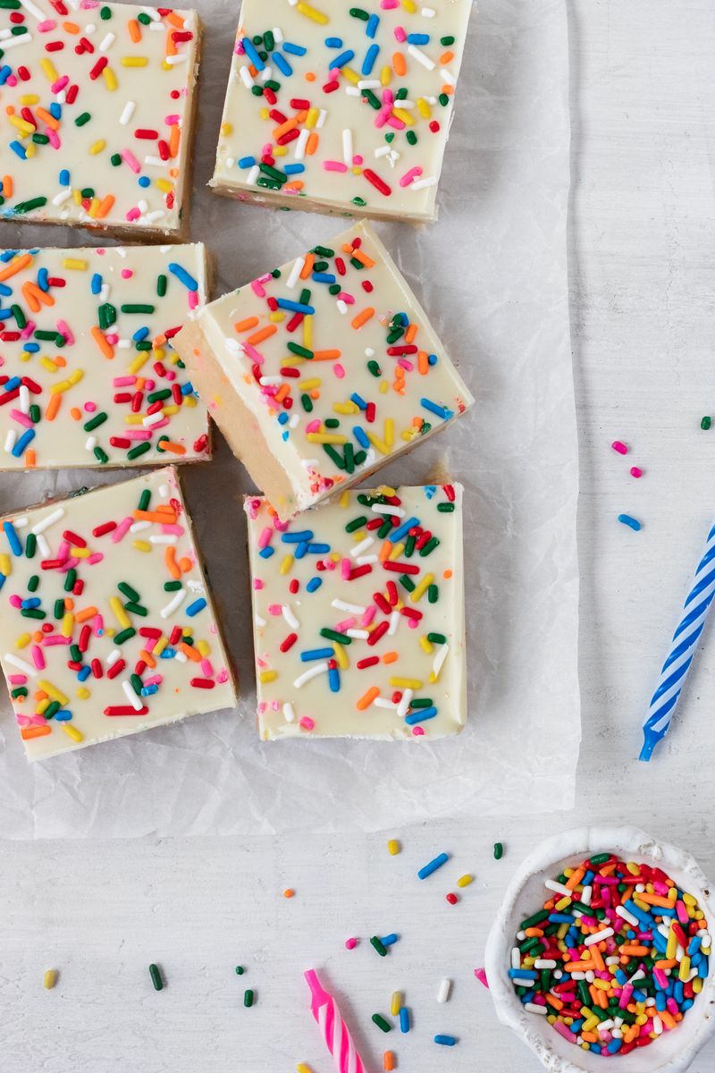 Birthday Cake Sprinkle Bars