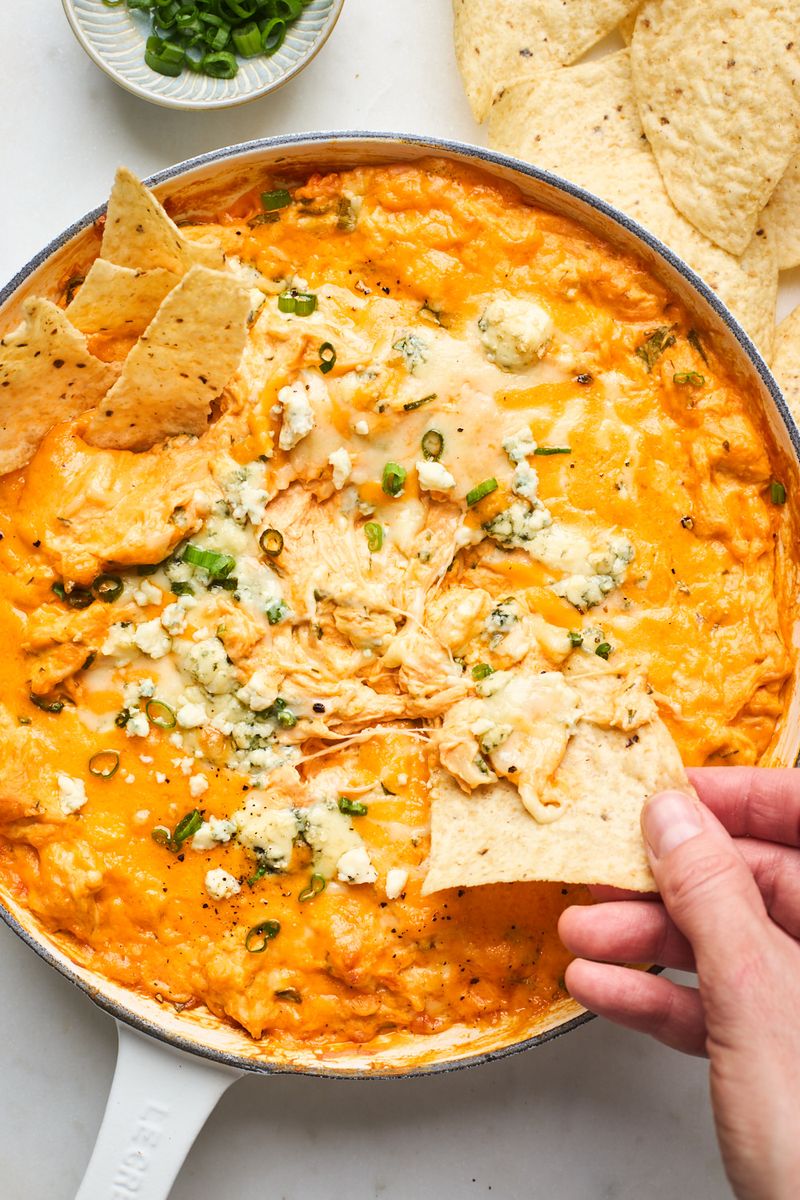 Stir In Buffalo Sauce And Blue Cheese