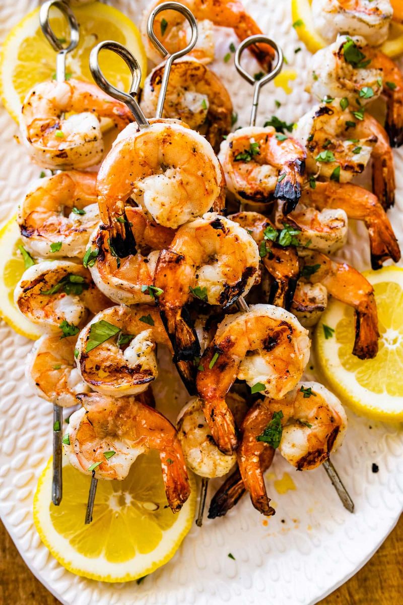 Grilled Shrimp With Lemon-Garlic Marinade