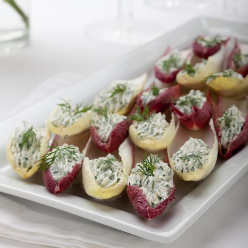 Endive Boats With Herbed Cheese