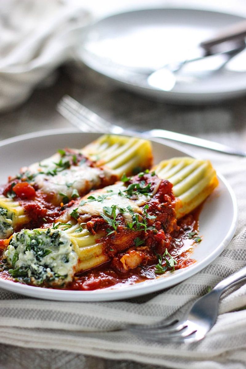 Ricotta-Stuffed Manicotti