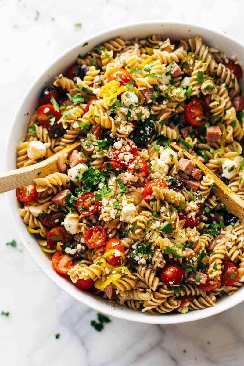 Pasta Salad With Veggies And Vinaigrette