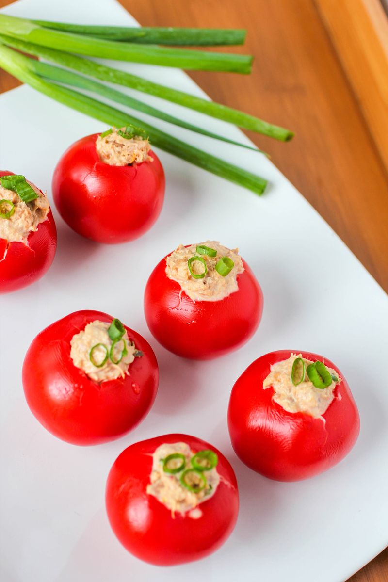 Tuna-Stuffed Cherry Tomatoes
