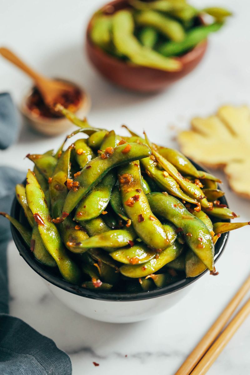 Spicy Edamame Cups