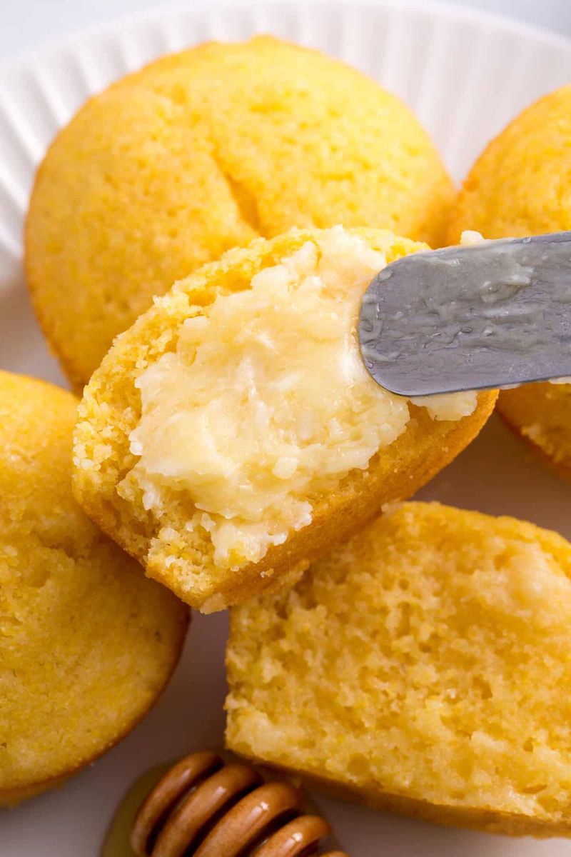 Cornbread Muffins With Honey Butter