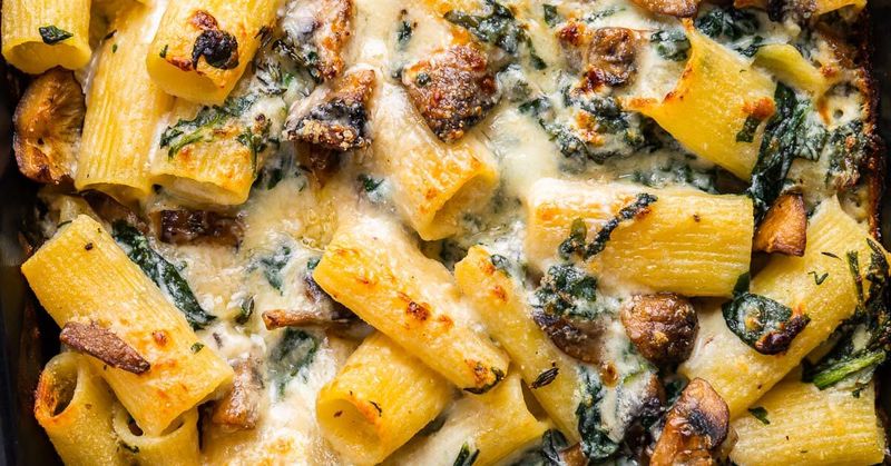 Mushroom And Truffle Pasta Al Forno