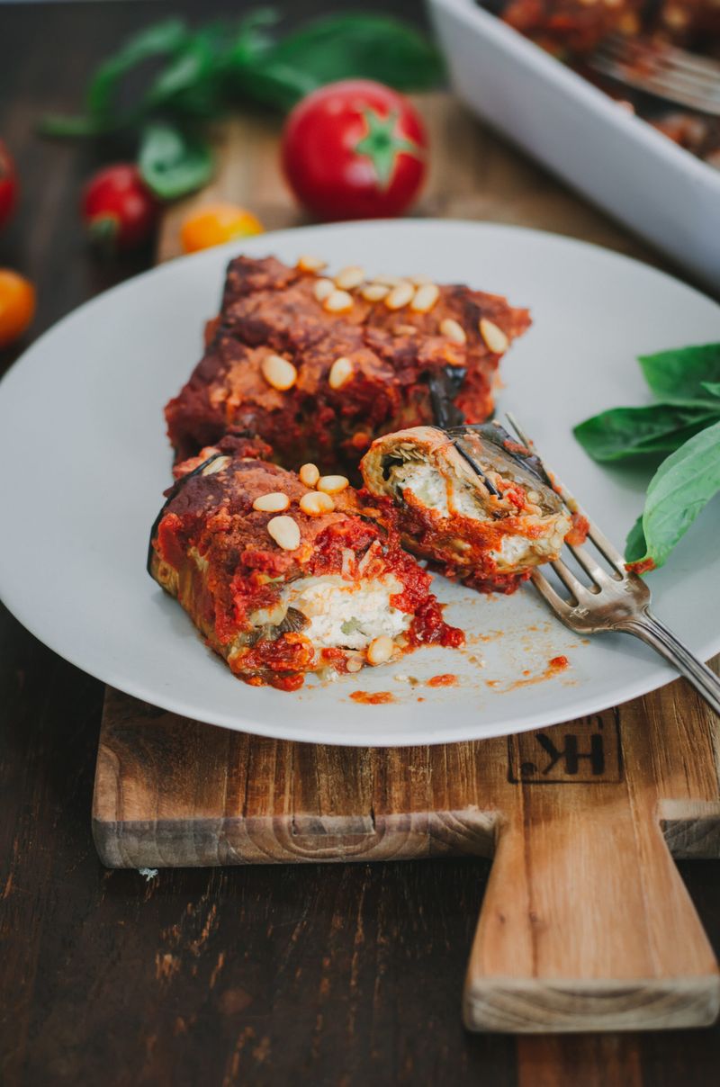 Eggplant and Ricotta Cannelloni