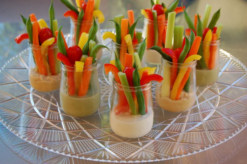 Hummus And Veggie Cups
