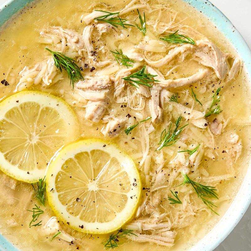 Greek Lemon Rice Soup (Avgolemono)