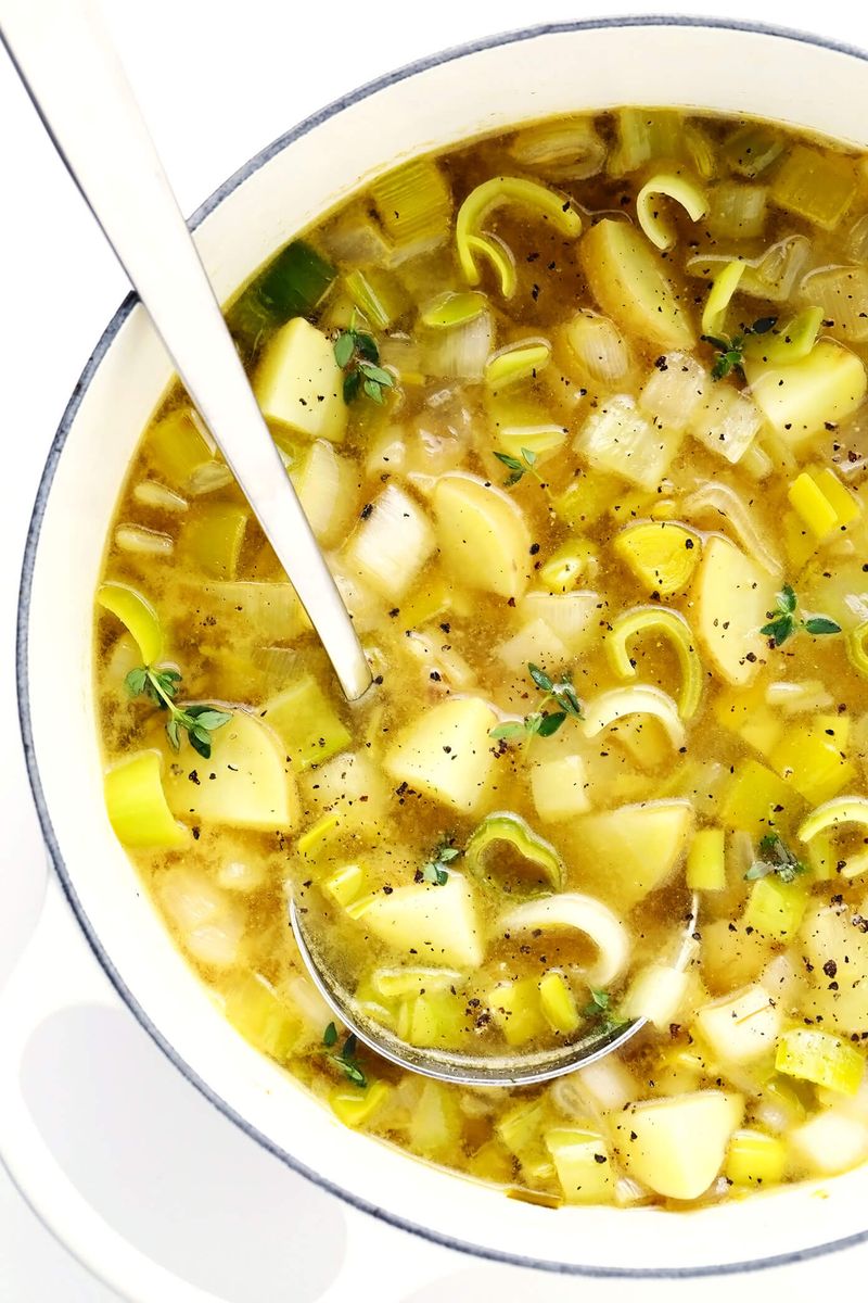 Garlic Herb Potato Soup