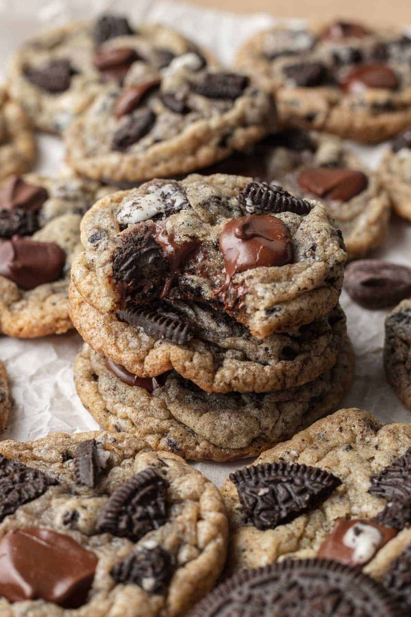 Top With Crushed Cookies Before Baking