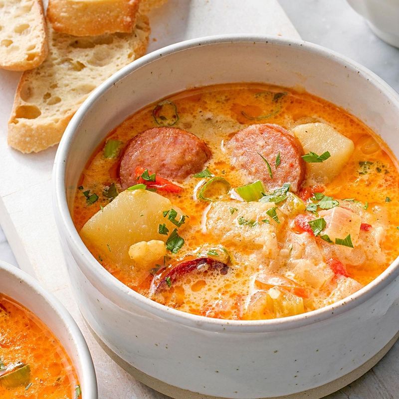 Spicy Cajun Potato Soup