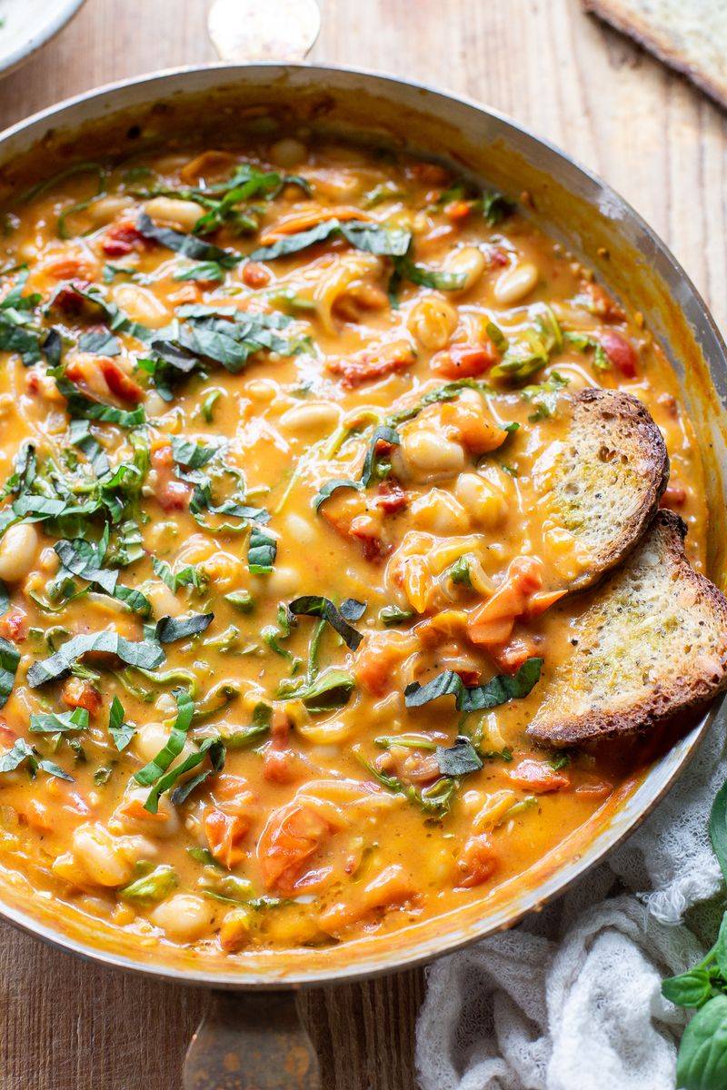 Tomato And White Bean Skillet