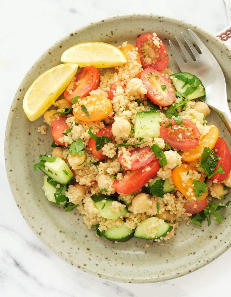 Couscous Salad With Chickpeas And Lemon