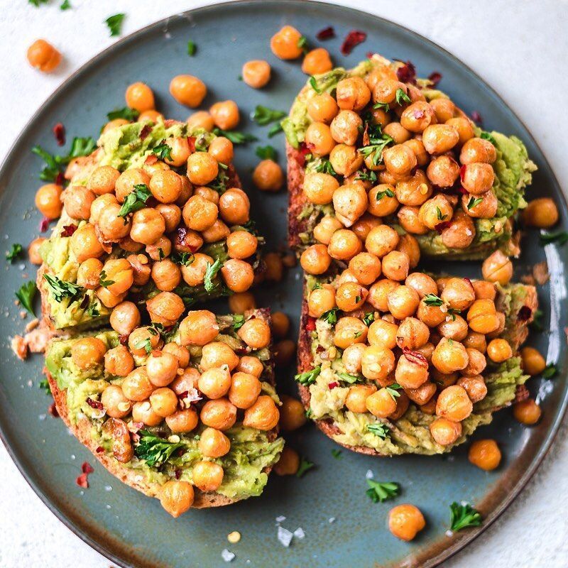 Smashed Chickpea Toast