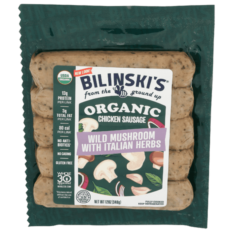 Bilinski’s Organic Chicken Sausage