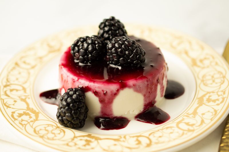 Blackberry Panna Cotta