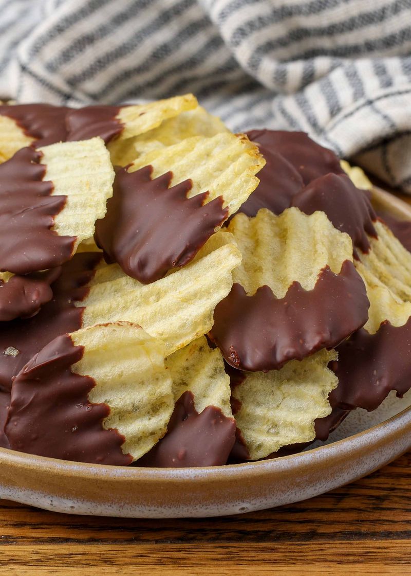 Chocolate-Covered Potato Chips