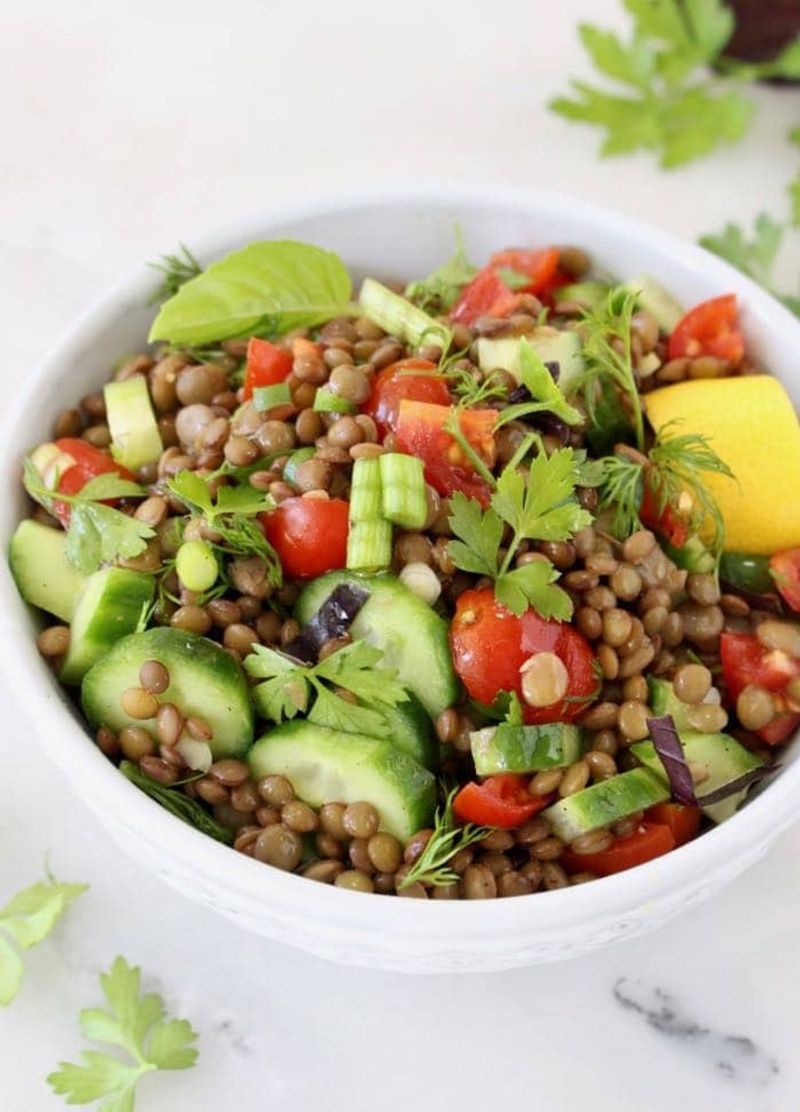 Lentil And Cucumber Salad