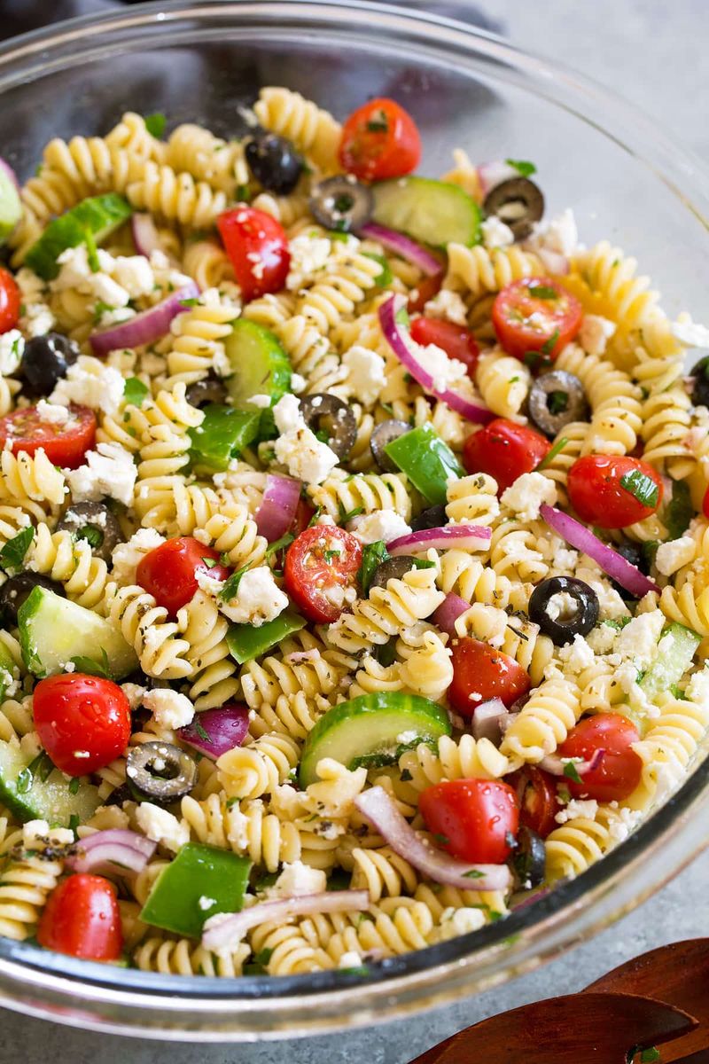 Greek Pasta Salad With Feta