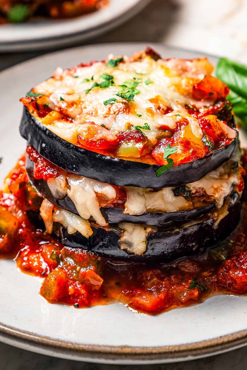 Baked Eggplant With Marinara