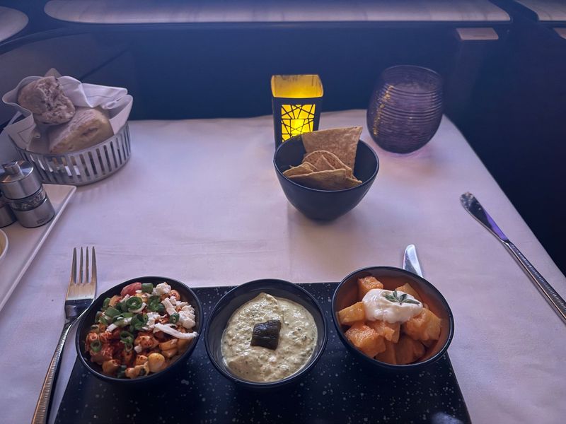 Qatar Airways Lamb Chops And Mezze (2010s)